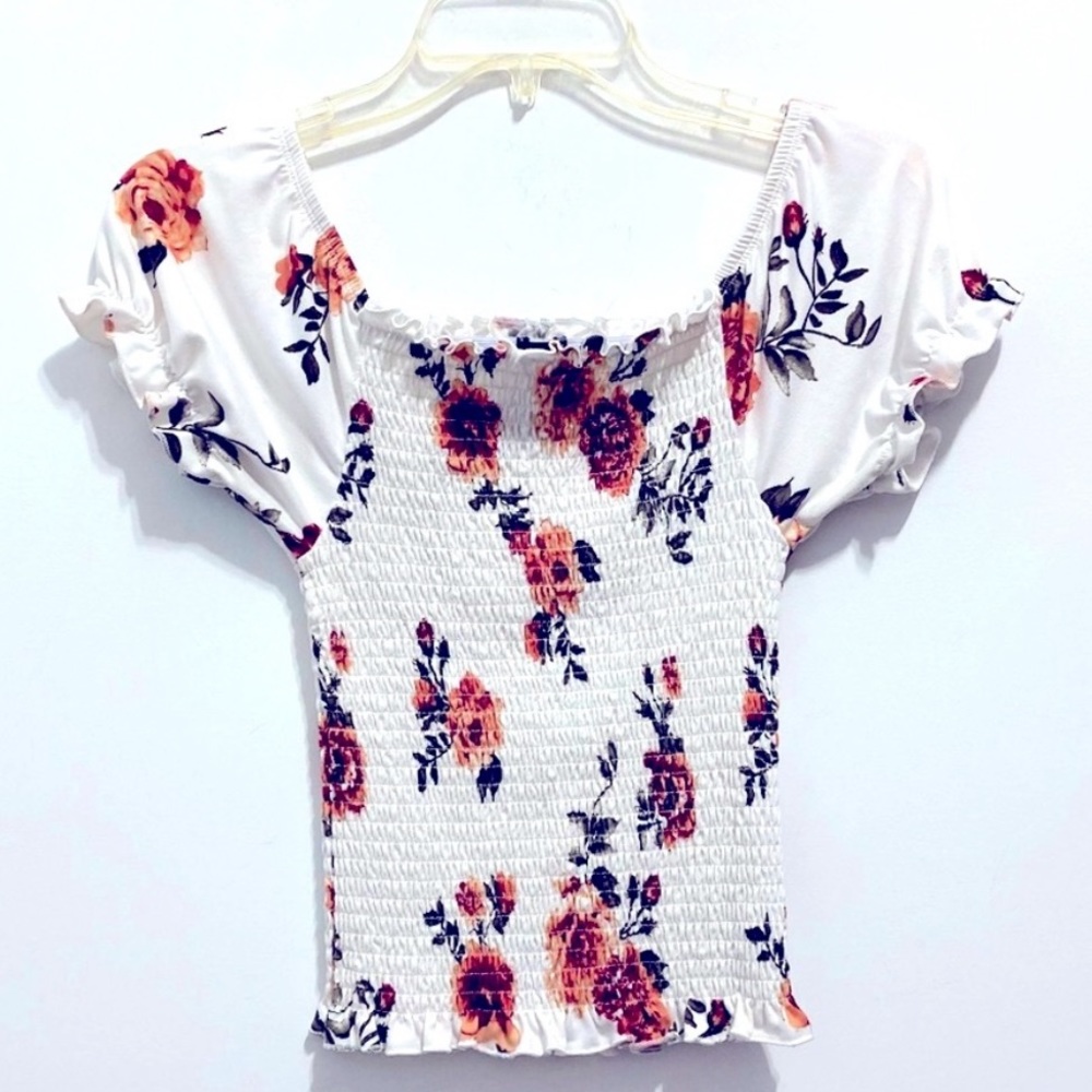 Rue 21 Women’s Floral Ruffled Corset Top